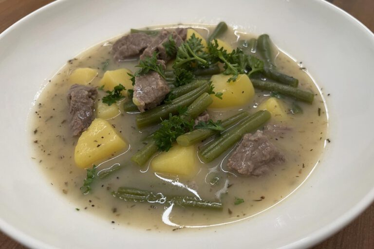 Grüne-Bohnen-Eintopf mit Rindfleisch