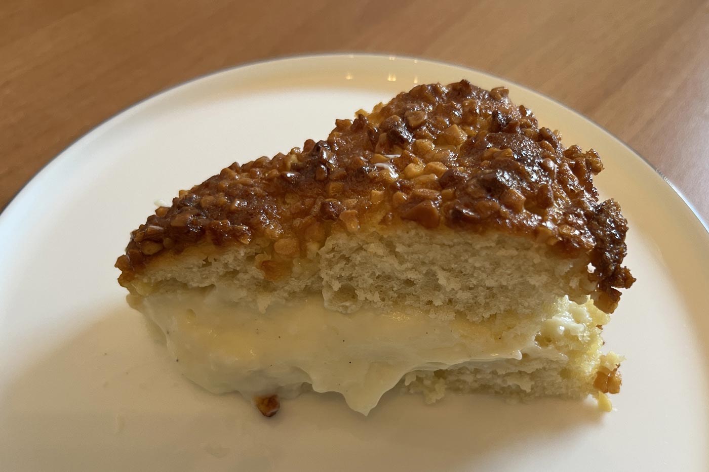 Dresdner Bienenstich mit Vanillepuddingfüllung