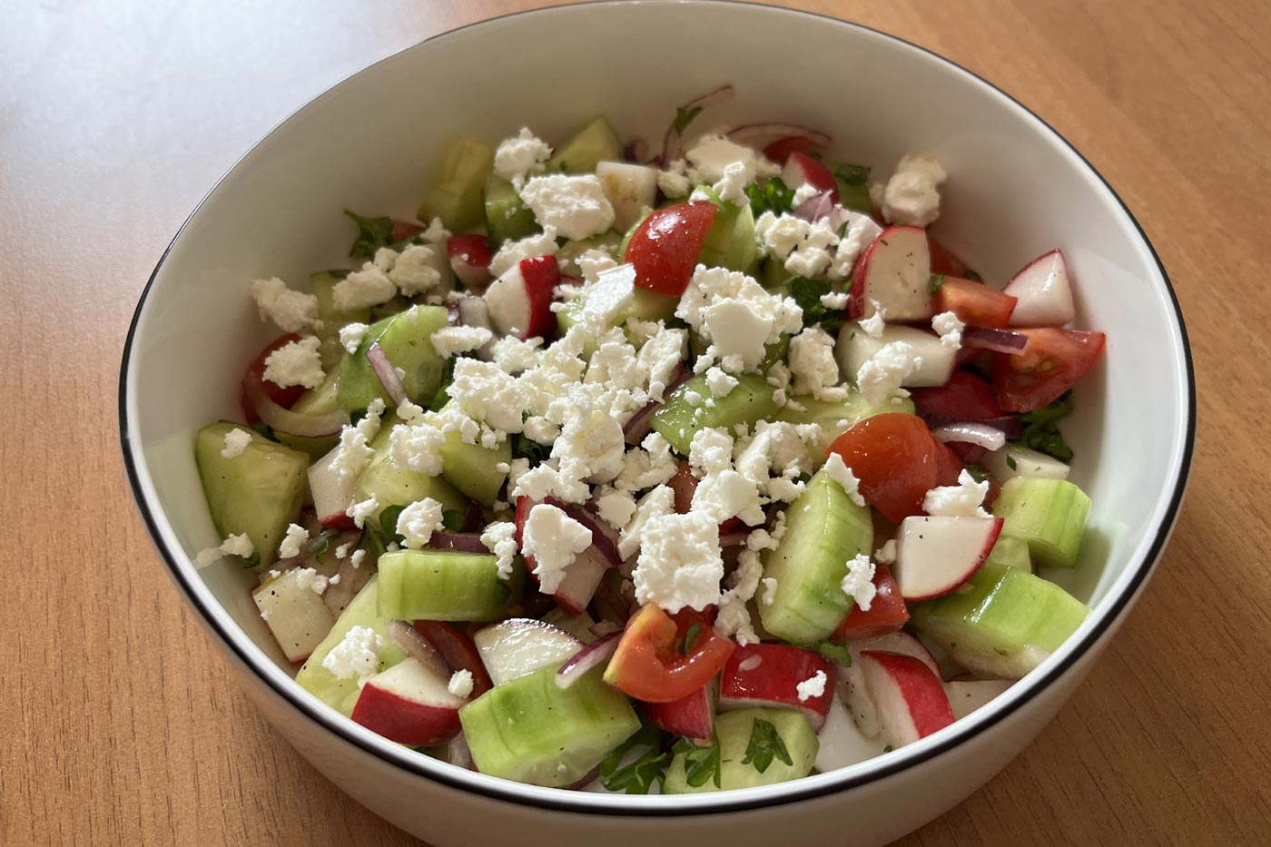 Schopska-Salat – die Farben des Balkans